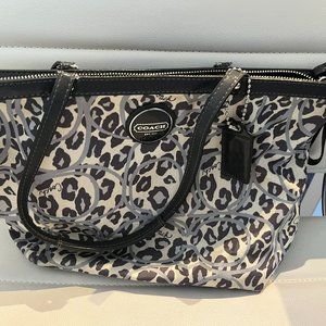 Coach Leopard print purse